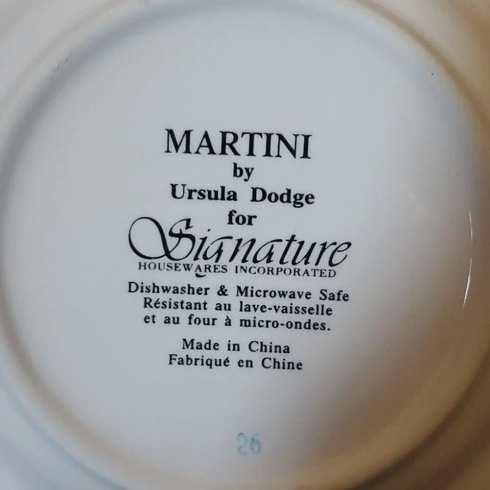 Ursula Dodge Porcelain appetizer plates set of 6